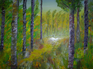 La Foresta (olio su tela 45x35 Ottobre 2011)