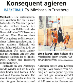 Artikel im Miesbacher Merkur am 15. April 2023 - Zum Vergrößern klicken
