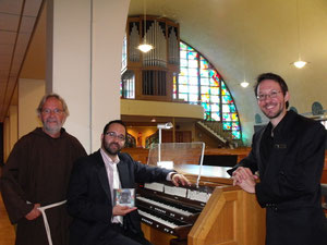 Ermitage St-Antoine-de-Lac-Bouchette, Lancement du disque "Laudate Dominum" avec Le père Michel Gagné, recteur et Christian Villeneuve, Aout 2010