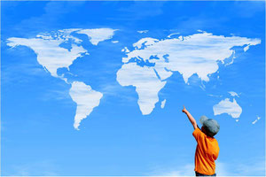 Suche dir untenstehend den Kontinent und das gewünschte Land aus !