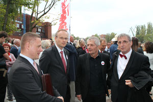 Rafał Rogulski, Łukas Kaminski, Roland Jahn, Wolfgang Templin