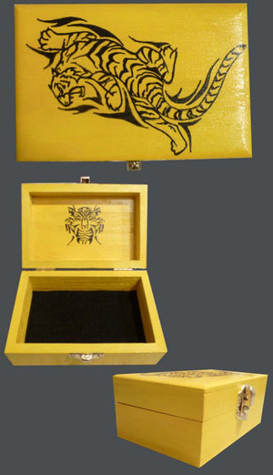 Coffret tribal jaune