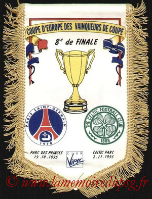 Fanion PSG-Celtic FC  1995-96