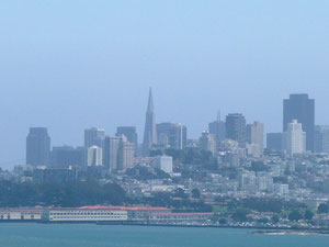 San Francisco von der Brücke aus