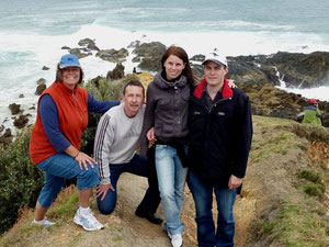 mit Michaela, Andre und Ralf beim Wandern