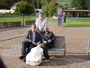 With Wolfgang Emanuel Schmid and Alessandro Appignani in Toblach