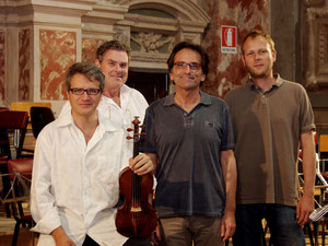 With Francesco D'Orazio, Giorgio Tabacco, Julian Schwenkner in Mondovì