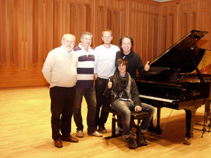 With Red Canzian, Alberto Tessarotto, Julian Schwenkner and Giovanni Bettin in Toblach