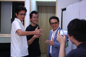 下町ボブピース!細貝淳一実行会委員長、三信精機斉藤与志行部長、高橋和勧監督。