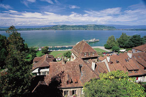 Blick zum Hafen hinunter