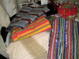 Slabs of Handwoven Fabric