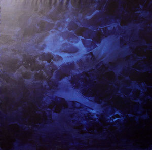 Notturno, acrilico su tela 2009, cm 100 x 100