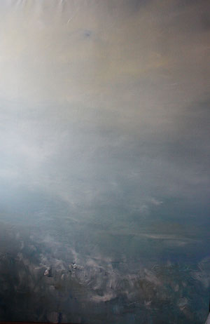 Cieli 2, olio su tela 2009, cm 100 x 150