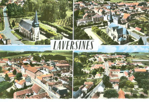 Photos de Laversines d'après une carte postale de 1967