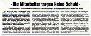 Wetterauer Zeitung vom 6. Oktober 1999