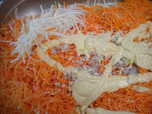 salade de céleri et carottes râpés
