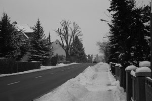 Straße im Winter