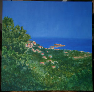 Corse, l'île rousse (acrylique)