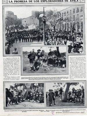 Promesa de los exploradores de Ávila (La revista, 1913)