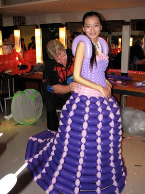 La robe en ballons