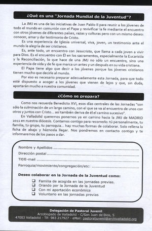 Apúntate y participa en la JMJ