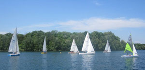 2. WSFEVereinssegelregatta 2012 (kurz nach dem Start)
