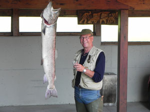 Fang vom 4. November, Länge 120 cm, Gewicht 13,60 Kilogramm.