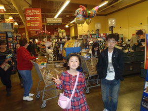 Grocery Shopping at a supermarket