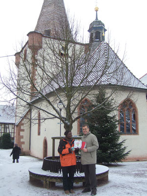 Mit Bürgermeister Pistner in Schöllkrippen