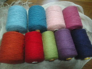 くずまゆの織マフラー￥５９００お好きな色をお選びください♪