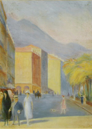 "Boldini à Nice" - 1917 - aquarelle (31x45)