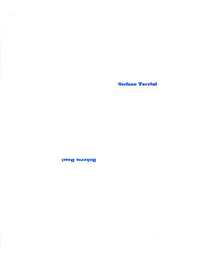 frontespizio con stampa a secco e inchiostro blu