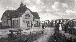 Dworzec w 1915 roku.