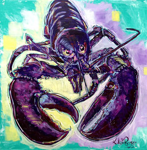 Lobster Lilia, Acryl 120 cm 120 cm