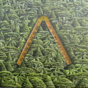 Angle measure,400 x400mm,oil on canvas.