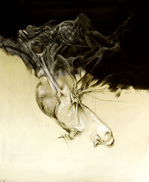 Acrylique/pastel sur toile Dim: 170cmx136cm