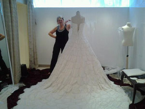 Wedding dress "Fitriany" design studio.