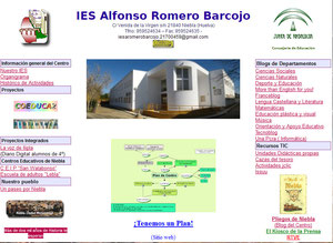 Pinchar sobre la imagen para entrar en la página web de nuestro IES Alfonso Romero Barcojo
