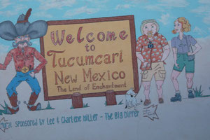 Unser Nachtlager haben wir in New Mexico in Tucumcari aufgeschlagen