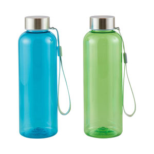 再生樹脂でできたクリアボトル500ml