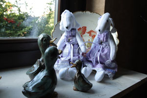 Les Bedlington dolls chez Petra - Allemagne.