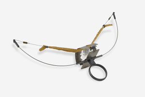 "IN SPITE OFF" 1992 Ring : silver, titanium, steel, suede 15x5x8,5 cm. 10gr.