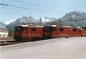 2 Ge 4/4II in Samedan