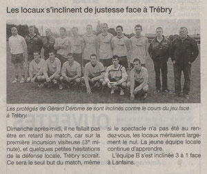Article du Ouest France du 23/10/2012