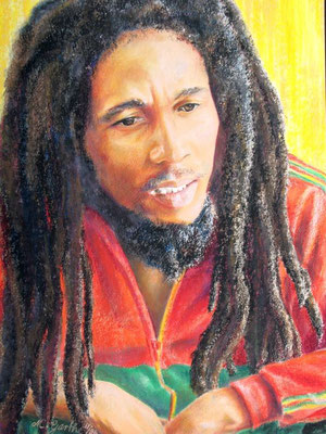 ...missing Mr. Marley...     - Ölkreide auf Pappe