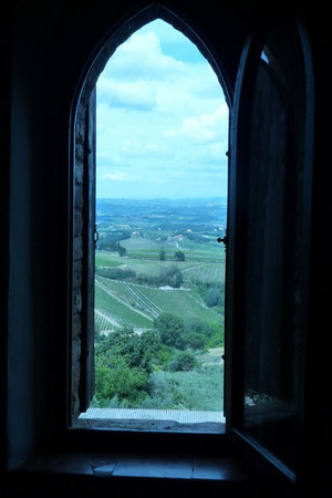 la Toscane vue de notre chambre du Couvent St-Augustin