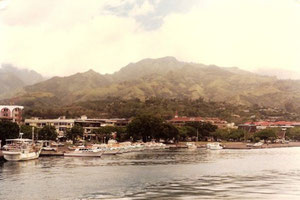 Vue sur le front de mer de Papeete