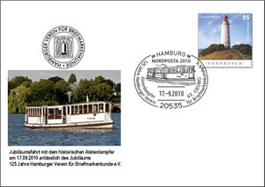 Sonderganzsache Alsterdampfer St. Georg