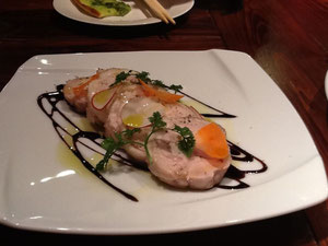 山梨県の地鶏をバルサミコソースで！