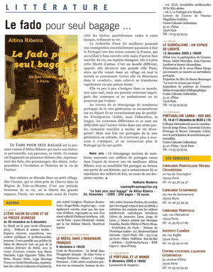 Article CAP MAG n° 140 - dec 2005